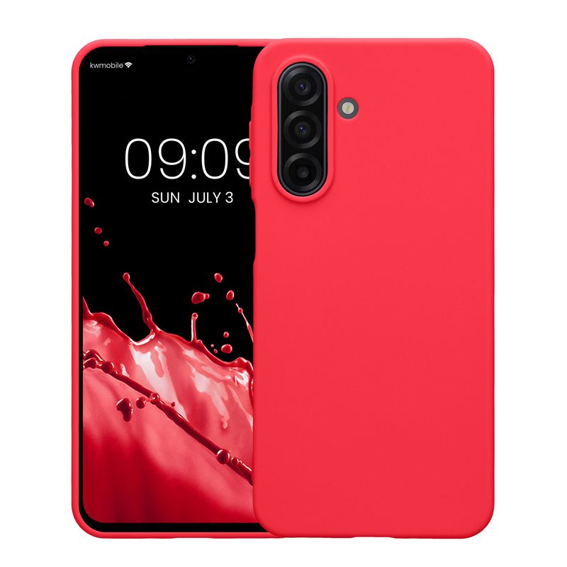 Laptop, Telefoane si Tablete - Telefoane mobile si accesorii - Accesorii Telefoane - Huse telefoane - Husa Kwmobile pentru Samsung Galaxy A17 4G/5G, incarcare wireless, TPU, roz neon - Infinity.ro