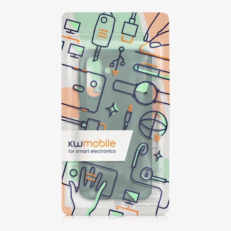 Laptop, Telefoane si Tablete - Telefoane mobile si accesorii - Accesorii Telefoane - Huse telefoane - Husa Kwmobile pentru Samsung Galaxy A17 4G/5G, incarcare wireless, TPU, verde padure - Infinity.ro