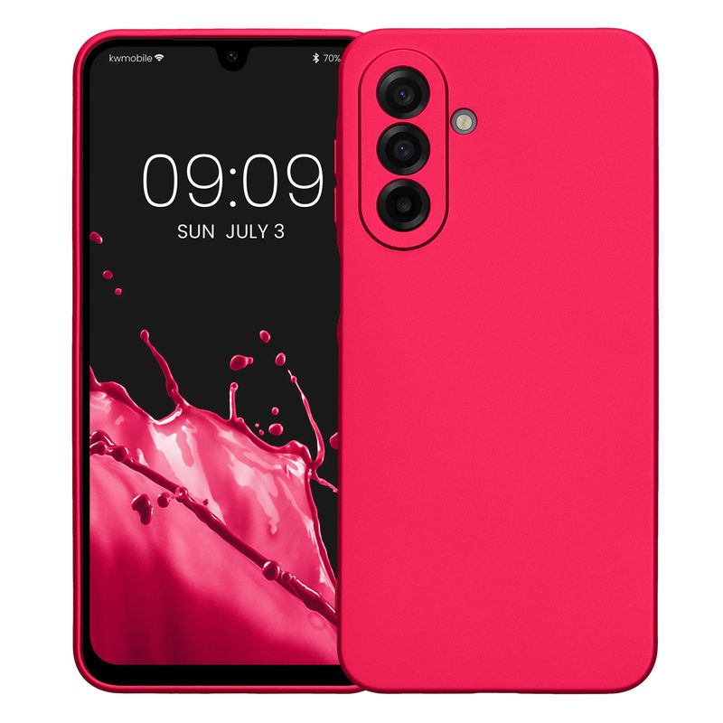 Laptop, Telefoane si Tablete - Telefoane mobile si accesorii - Accesorii Telefoane - Huse telefoane - Husa Kwmobile pentru Samsung Galaxy A17 4G/5G, protectie la zgarieturi, silicon, roz - Infinity.ro