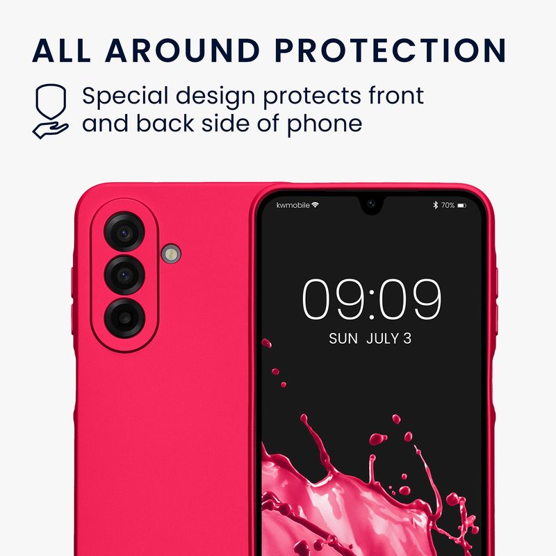 Laptop, Telefoane si Tablete - Telefoane mobile si accesorii - Accesorii Telefoane - Huse telefoane - Husa Kwmobile pentru Samsung Galaxy A17 4G/5G, protectie la zgarieturi, silicon, roz - Infinity.ro