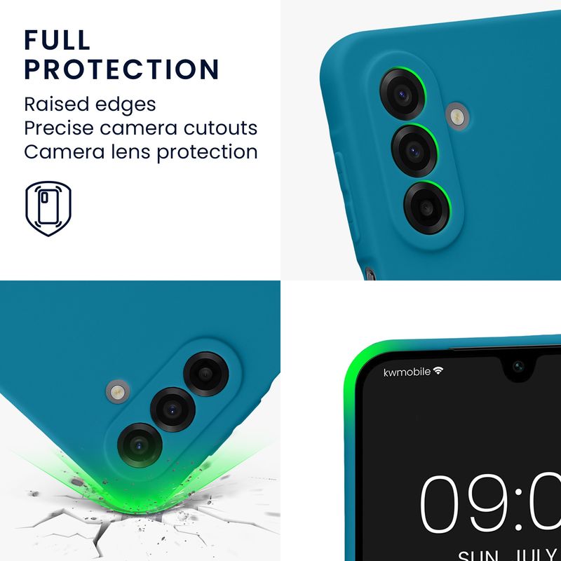 Laptop, Telefoane si Tablete - Telefoane mobile si accesorii - Accesorii Telefoane - Huse telefoane - Husa Kwmobile pentru Samsung Galaxy A17 4G/5G, protectie la zgarieturi, silicon, albastru - Infinity.ro