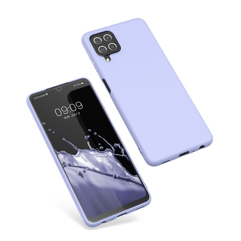 Laptop, Telefoane si Tablete - Telefoane mobile si accesorii - Accesorii Telefoane - Huse telefoane - Husa Kwmobile pentru Samsung Galaxy A22 4G, incarcare wireless, silicon, mov - Infinity.ro