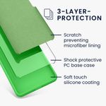Laptop, Telefoane si Tablete - Telefoane mobile si accesorii - Accesorii Telefoane - Huse telefoane - Husa Kwmobile pentru Samsung Galaxy A26 5G, incarcare wireless, anti-alunecare, silicon, verde - Infinity.ro