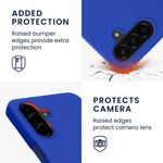 Laptop, Telefoane si Tablete - Telefoane mobile si accesorii - Accesorii Telefoane - Huse telefoane - Husa Kwmobile pentru Samsung Galaxy A26 5G, incarcare wireless, anti-alunecare, silicon, albastru - Infinity.ro