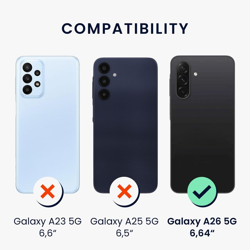 Laptop, Telefoane si Tablete - Telefoane mobile si accesorii - Accesorii Telefoane - Huse telefoane - Husa Kwmobile pentru Samsung Galaxy A26 5G, incarcare wireless, silicon, gri, TPU - Infinity.ro