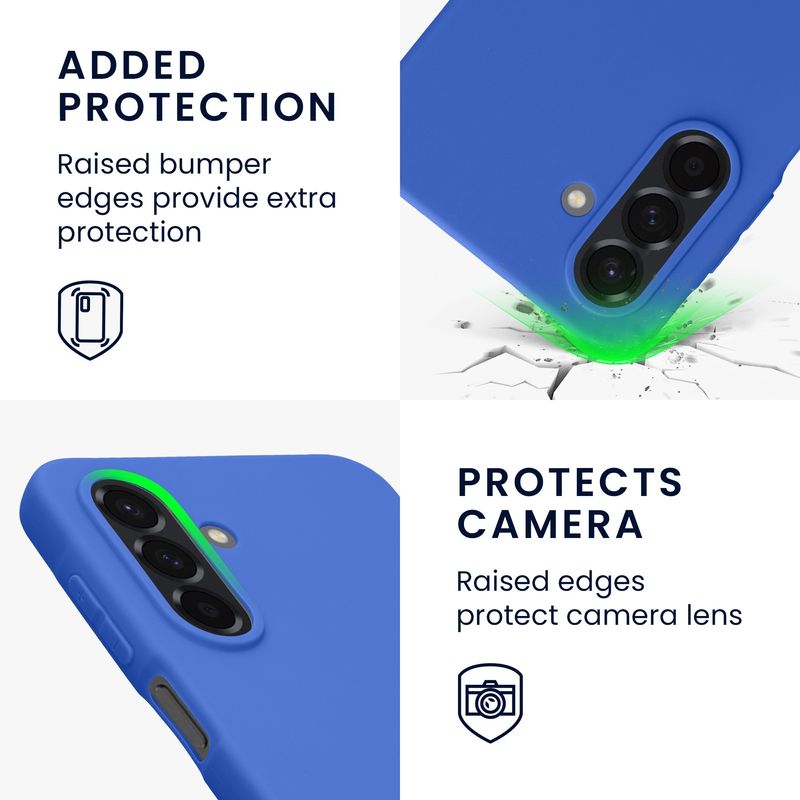 Laptop, Telefoane si Tablete - Telefoane mobile si accesorii - Accesorii Telefoane - Huse telefoane - Husa Kwmobile pentru Samsung Galaxy A26 5G, incarcare wireless, anti-alunecare, TPU, albastru - Infinity.ro