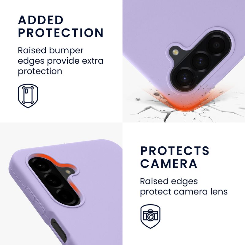 Laptop, Telefoane si Tablete - Telefoane mobile si accesorii - Accesorii Telefoane - Huse telefoane - Husa Kwmobile pentru Samsung Galaxy A26 5G, incarcare wireless, silicon, lavanda - Infinity.ro