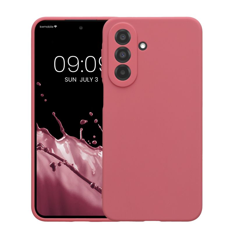 Laptop, Telefoane si Tablete - Telefoane mobile si accesorii - Accesorii Telefoane - Huse telefoane - Husa Kwmobile pentru Samsung Galaxy A27 5G, anti-alunecare, protectie la zgarieturi, silicon, roz - Infinity.ro