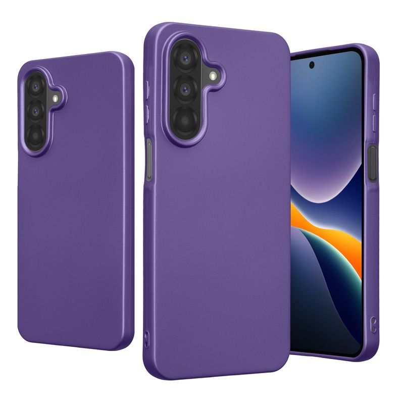 Laptop, Telefoane si Tablete - Telefoane mobile si accesorii - Accesorii Telefoane - Huse telefoane - Husa Kwmobile pentru Samsung Galaxy A27 5G, anti-alunecare, silicon, albastru-violet - Infinity.ro