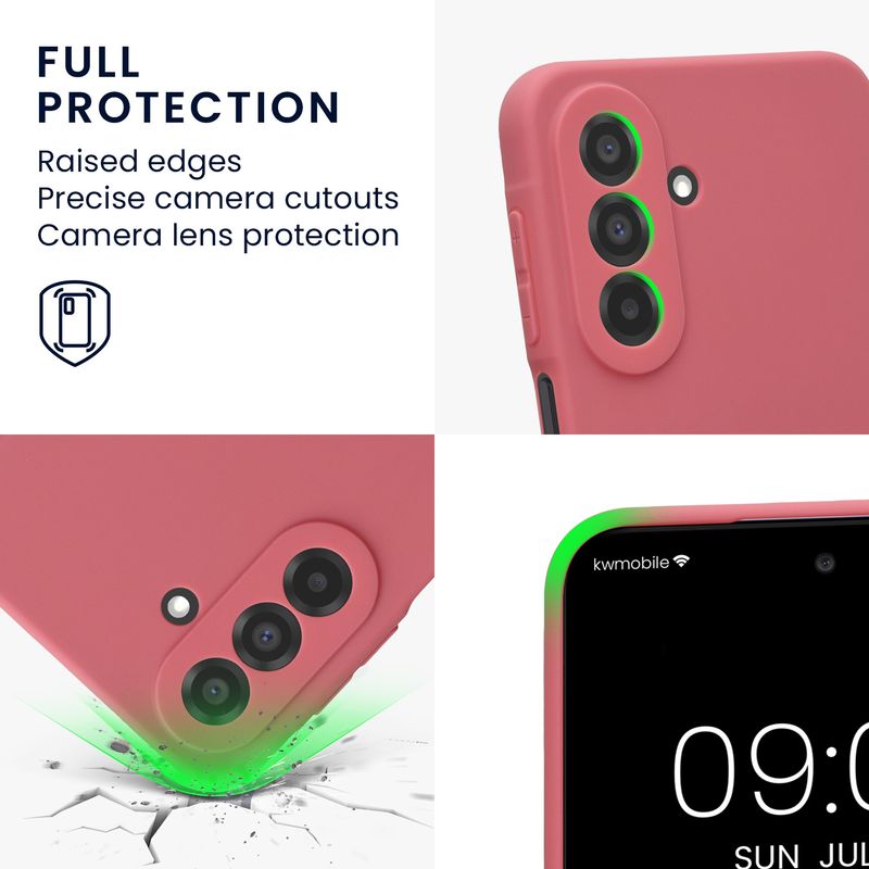Laptop, Telefoane si Tablete - Telefoane mobile si accesorii - Accesorii Telefoane - Huse telefoane - Husa Kwmobile pentru Samsung Galaxy A27 5G, anti-alunecare, protectie la zgarieturi, silicon, roz - Infinity.ro