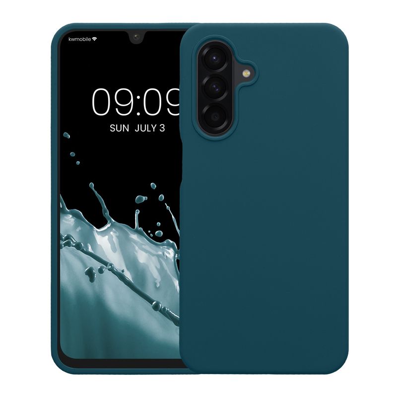 Laptop, Telefoane si Tablete - Telefoane mobile si accesorii - Accesorii Telefoane - Huse telefoane - Husa Kwmobile pentru Samsung Galaxy A26 5G, incarcare wireless, silicon, turcoaz - Infinity.ro