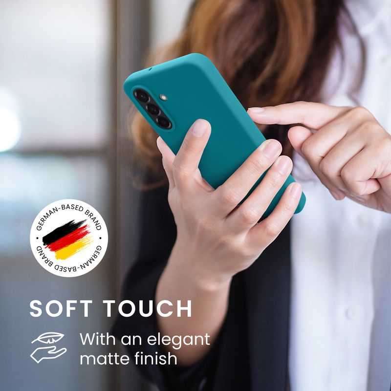 Laptop, Telefoane si Tablete - Telefoane mobile si accesorii - Accesorii Telefoane - Huse telefoane - Husa Kwmobile pentru Samsung Galaxy A26 5G, incarcare wireless, TPU, turcoaz - Infinity.ro