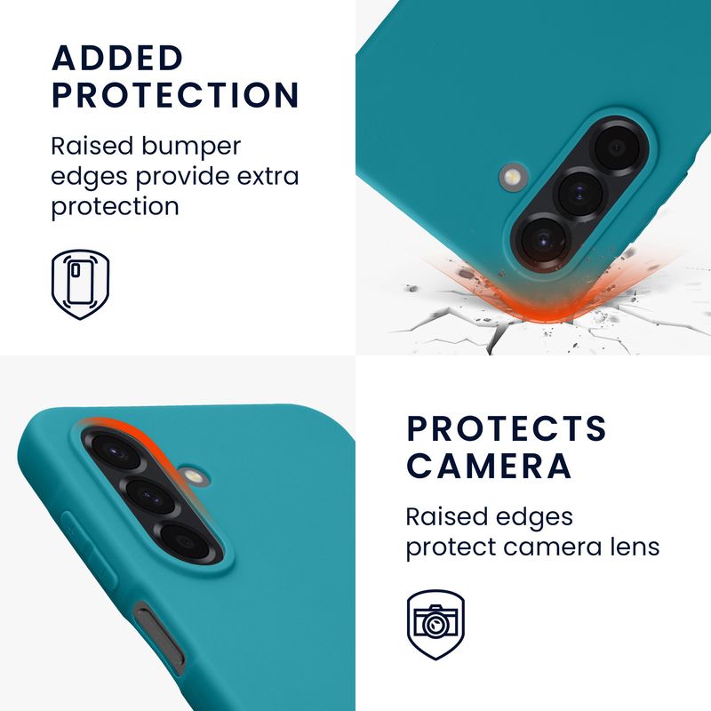 Laptop, Telefoane si Tablete - Telefoane mobile si accesorii - Accesorii Telefoane - Huse telefoane - Husa Kwmobile pentru Samsung Galaxy A26 5G, incarcare wireless, TPU, turcoaz - Infinity.ro
