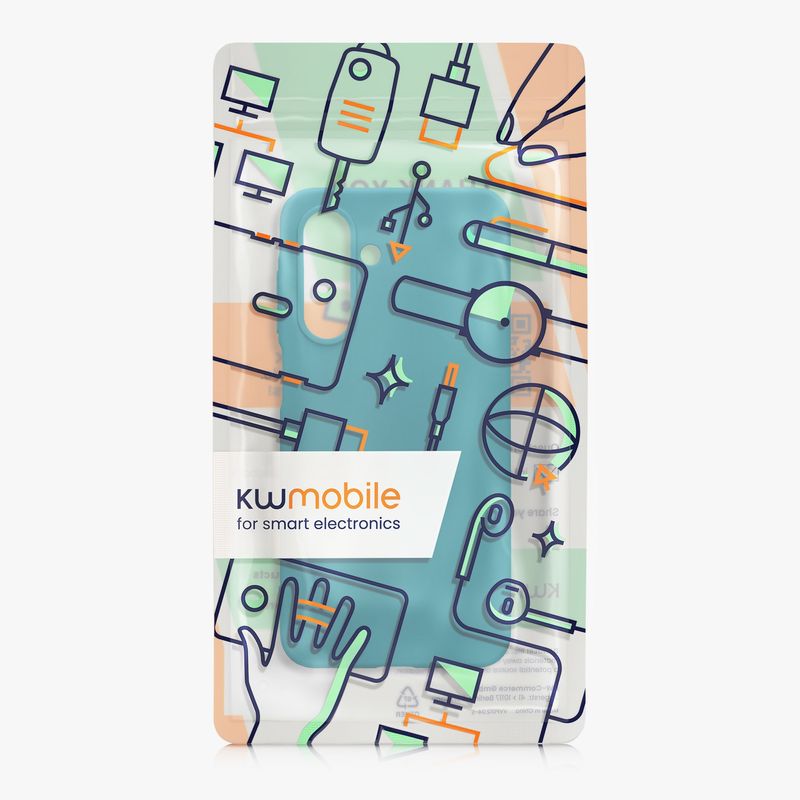Laptop, Telefoane si Tablete - Telefoane mobile si accesorii - Accesorii Telefoane - Huse telefoane - Husa Kwmobile pentru Samsung Galaxy A26 5G, incarcare wireless, TPU, turcoaz - Infinity.ro