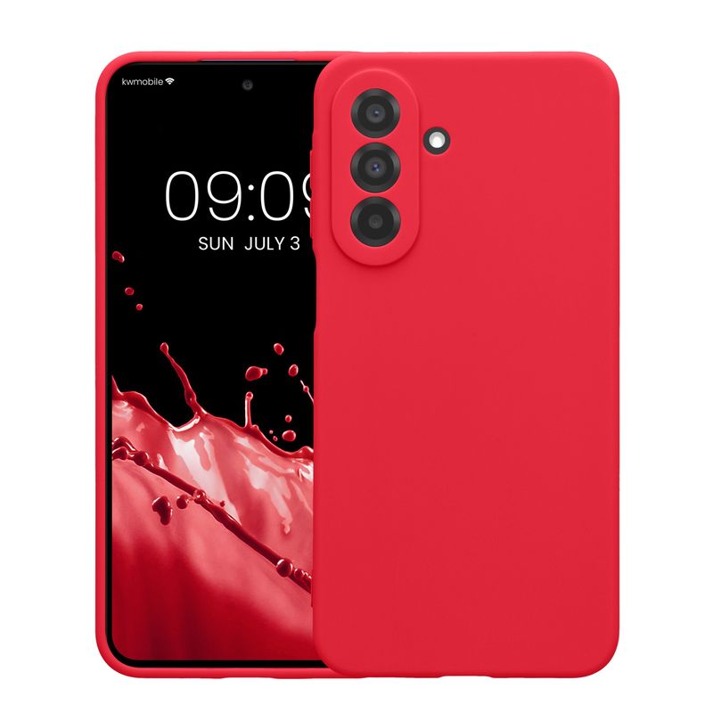 Laptop, Telefoane si Tablete - Telefoane mobile si accesorii - Accesorii Telefoane - Huse telefoane - Husa Kwmobile pentru Samsung Galaxy A27 5G, anti-alunecare, silicon, roz neon - Infinity.ro