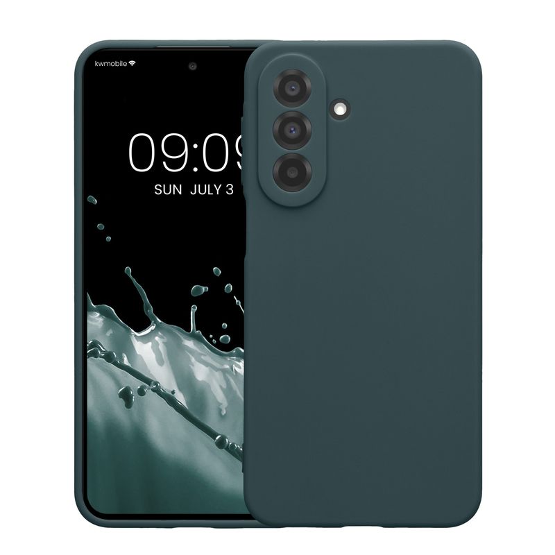 Laptop, Telefoane si Tablete - Telefoane mobile si accesorii - Accesorii Telefoane - Huse telefoane - Husa Kwmobile pentru Samsung Galaxy A27 5G, anti-alunecare, silicon, gri - Infinity.ro
