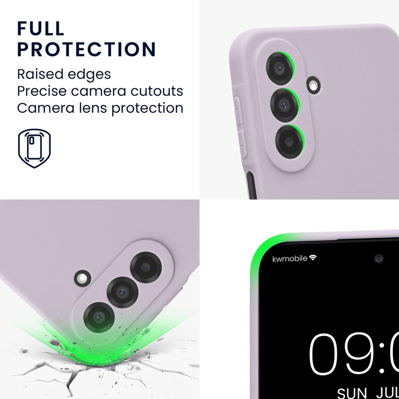 Laptop, Telefoane si Tablete - Telefoane mobile si accesorii - Accesorii Telefoane - Huse telefoane - Husa Kwmobile pentru Samsung Galaxy A27 5G, anti-alunecare, silicon, lavanda - Infinity.ro