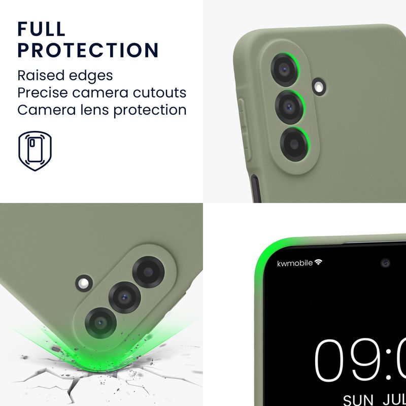 Laptop, Telefoane si Tablete - Telefoane mobile si accesorii - Accesorii Telefoane - Huse telefoane - Husa Kwmobile pentru Samsung Galaxy A27 5G, anti-alunecare, silicon, verde - Infinity.ro