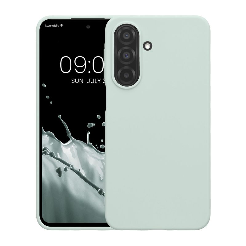 Laptop, Telefoane si Tablete - Telefoane mobile si accesorii - Accesorii Telefoane - Huse telefoane - Husa Kwmobile pentru Samsung Galaxy A27 5G, incarcare wireless, silicon, menta - Infinity.ro