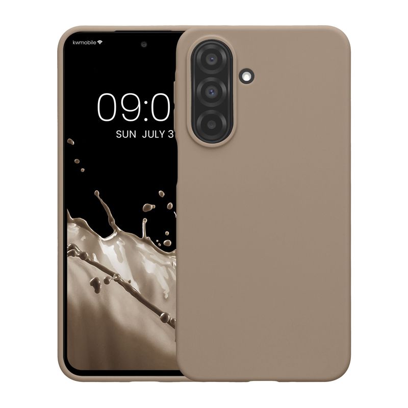 Laptop, Telefoane si Tablete - Telefoane mobile si accesorii - Accesorii Telefoane - Huse telefoane - Husa Kwmobile pentru Samsung Galaxy A27 5G, incarcare wireless, silicon, bej - Infinity.ro