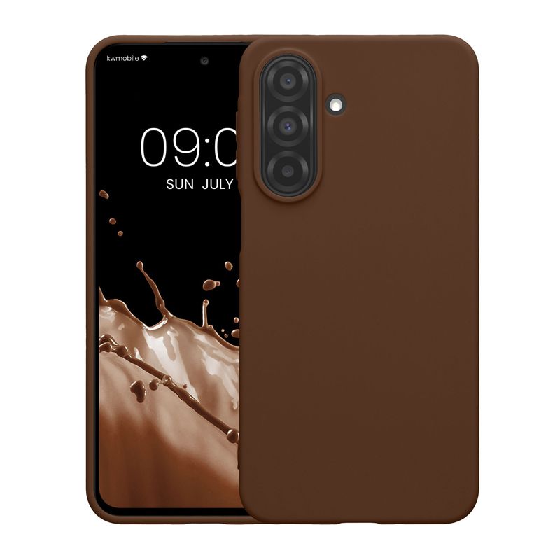 Laptop, Telefoane si Tablete - Telefoane mobile si accesorii - Accesorii Telefoane - Huse telefoane - Husa Kwmobile pentru Samsung Galaxy A27 5G, incarcare wireless, silicon, maro - Infinity.ro