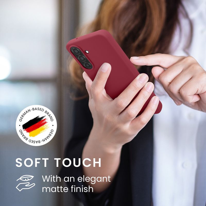 Laptop, Telefoane si Tablete - Telefoane mobile si accesorii - Accesorii Telefoane - Huse telefoane - Husa Kwmobile pentru Samsung Galaxy A27 5G, incarcare wireless, anti-alunecare, silicon, mov - Infinity.ro
