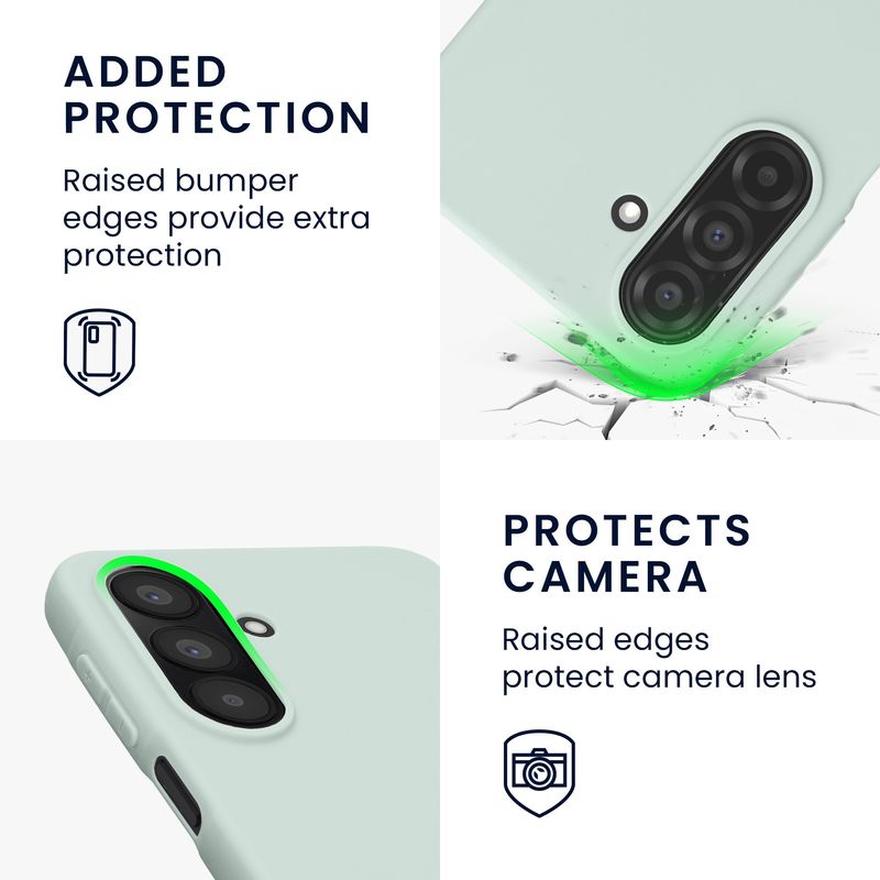 Laptop, Telefoane si Tablete - Telefoane mobile si accesorii - Accesorii Telefoane - Huse telefoane - Husa Kwmobile pentru Samsung Galaxy A27 5G, incarcare wireless, silicon, menta - Infinity.ro