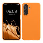 Laptop, Telefoane si Tablete - Telefoane mobile si accesorii - Accesorii Telefoane - Huse telefoane - Husa Kwmobile pentru Samsung Galaxy A27 5G, incarcare wireless, silicon, portocaliu - Infinity.ro