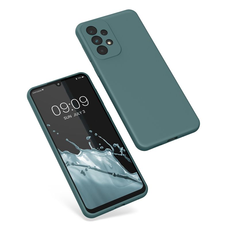 Laptop, Telefoane si Tablete - Telefoane mobile si accesorii - Accesorii Telefoane - Huse telefoane - Husa Kwmobile pentru Samsung Galaxy A33 5G, incarcare wireless, silicon, noapte - Infinity.ro