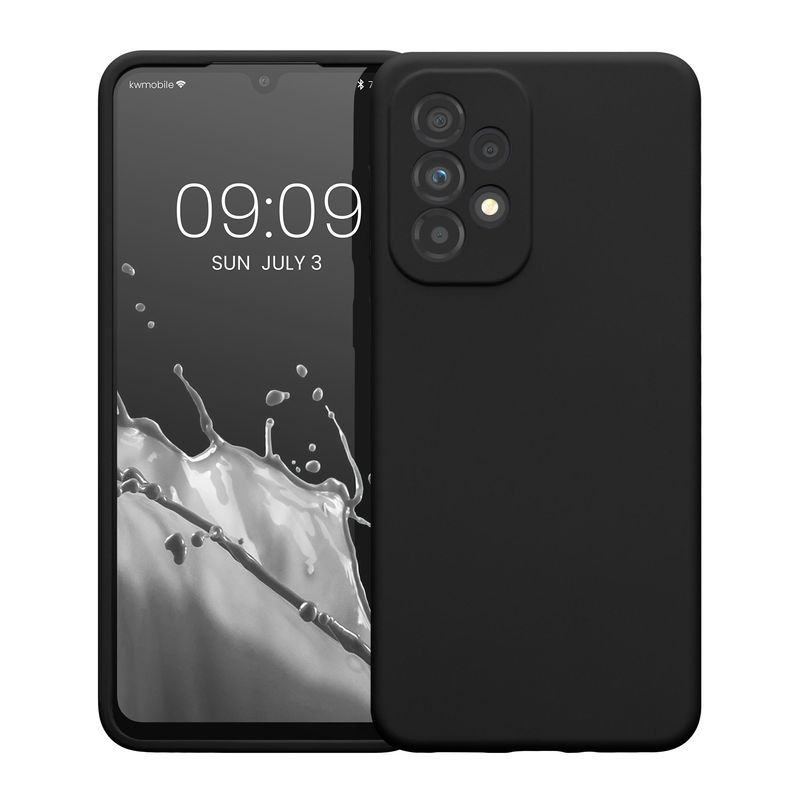 Laptop, Telefoane si Tablete - Telefoane mobile si accesorii - Accesorii Telefoane - Huse telefoane - Husa Kwmobile pentru Samsung Galaxy A33 5G, incarcare wireless, silicon, negru - Infinity.ro