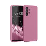 Laptop, Telefoane si Tablete - Telefoane mobile si accesorii - Accesorii Telefoane - Huse telefoane - Husa Kwmobile pentru Samsung Galaxy A33 5G, incarcare wireless, anti-alunecare, silicon, roz - Infinity.ro