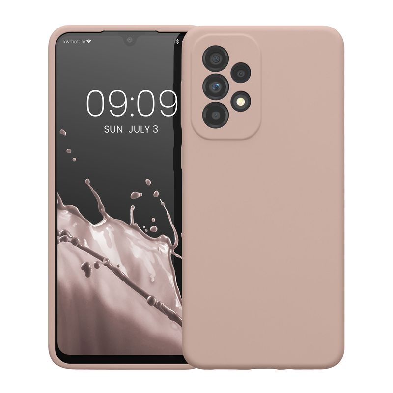 Laptop, Telefoane si Tablete - Telefoane mobile si accesorii - Accesorii Telefoane - Huse telefoane - Husa Kwmobile pentru Samsung Galaxy A33 5G, incarcare wireless, silicon, roz antic - Infinity.ro