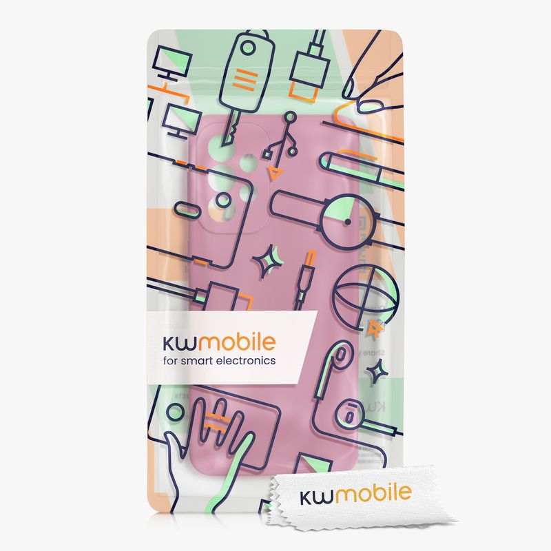 Laptop, Telefoane si Tablete - Telefoane mobile si accesorii - Accesorii Telefoane - Huse telefoane - Husa Kwmobile pentru Samsung Galaxy A33 5G, incarcare wireless, anti-alunecare, silicon, roz - Infinity.ro