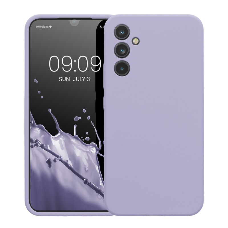 Laptop, Telefoane si Tablete - Telefoane mobile si accesorii - Accesorii Telefoane - Huse telefoane - Husa Kwmobile pentru Samsung Galaxy A34 5G, anti-alunecare, anti-amprenta, silicon, mov - Infinity.ro
