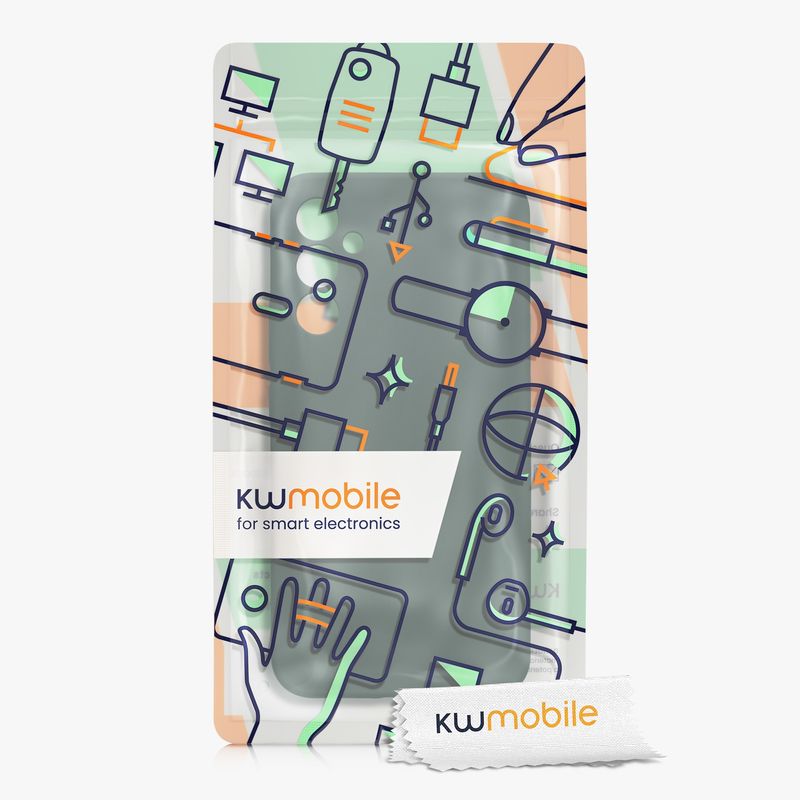Laptop, Telefoane si Tablete - Telefoane mobile si accesorii - Accesorii Telefoane - Huse telefoane - Husa Kwmobile pentru Samsung Galaxy A34 5G, anti-alunecare, silicon, albastru verzui - Infinity.ro