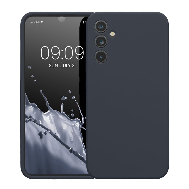 Laptop, Telefoane si Tablete - Telefoane mobile si accesorii - Accesorii Telefoane - Huse telefoane - Husa Kwmobile pentru Samsung Galaxy A34 5G, anti-alunecare, silicon, afine - Infinity.ro