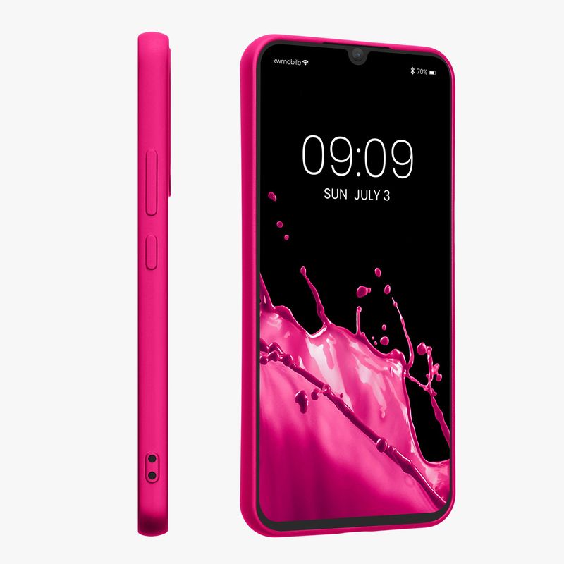 Laptop, Telefoane si Tablete - Telefoane mobile si accesorii - Accesorii Telefoane - Huse telefoane - Husa Kwmobile pentru Samsung Galaxy A34 5G, anti-alunecare, silicon, roz - Infinity.ro