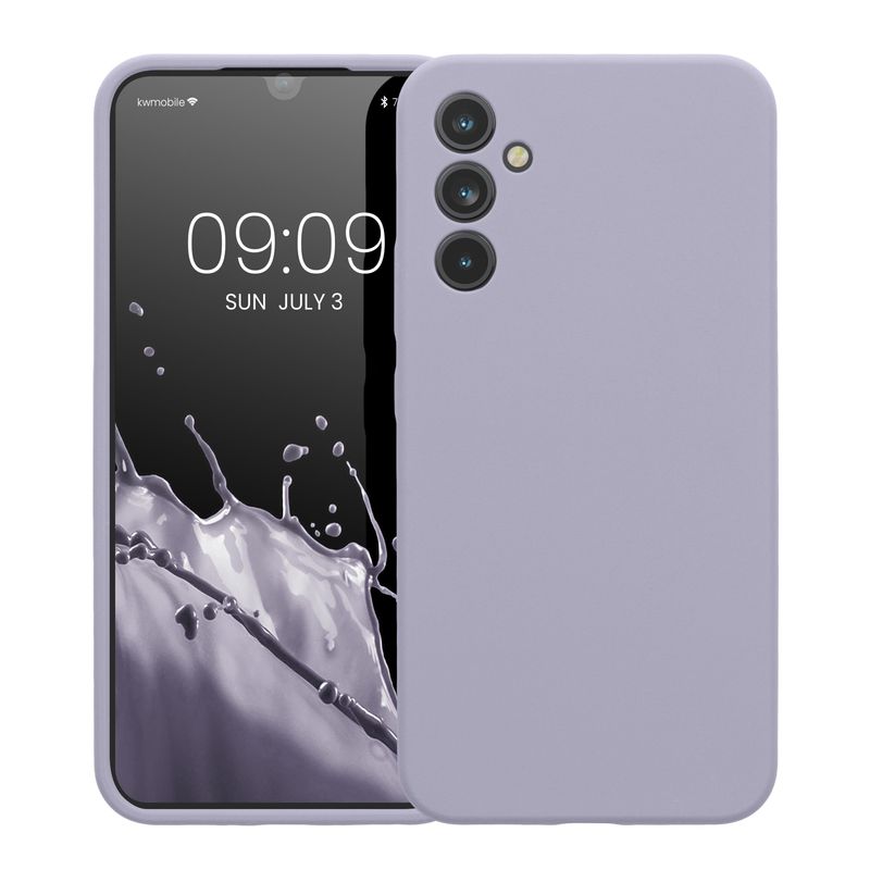Laptop, Telefoane si Tablete - Telefoane mobile si accesorii - Accesorii Telefoane - Huse telefoane - Husa Kwmobile pentru Samsung Galaxy A34 5G, anti-alunecare, silicon, lavanda - Infinity.ro
