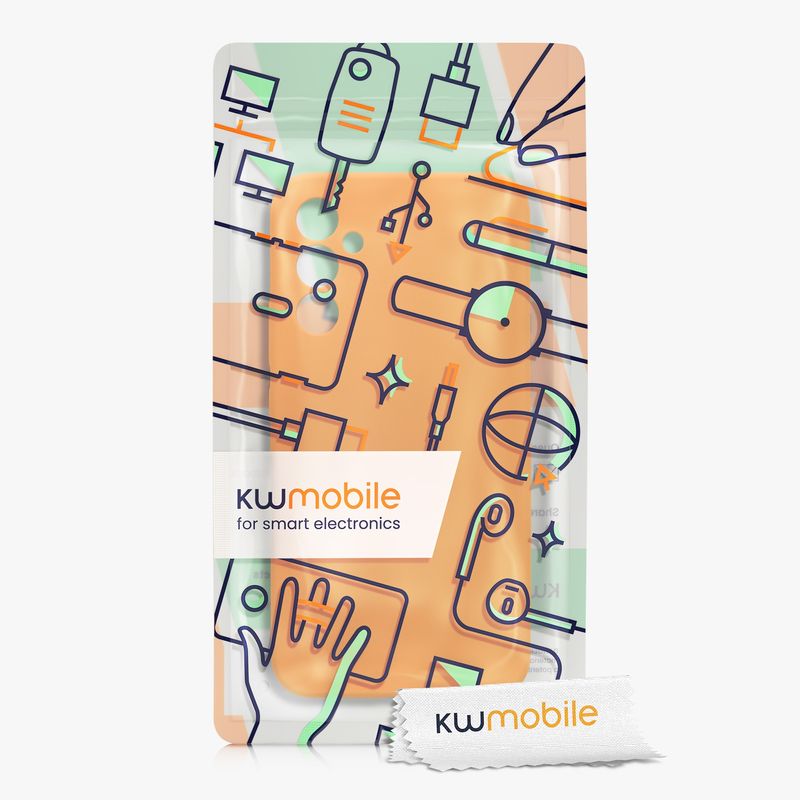 Laptop, Telefoane si Tablete - Telefoane mobile si accesorii - Accesorii Telefoane - Huse telefoane - Husa Kwmobile pentru Samsung Galaxy A34 5G, anti-alunecare, silicon, portocaliu - Infinity.ro