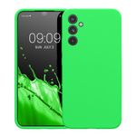 Laptop, Telefoane si Tablete - Telefoane mobile si accesorii - Accesorii Telefoane - Huse telefoane - Husa Kwmobile pentru Samsung Galaxy A34 5G, anti-alunecare, silicon, verde neon - Infinity.ro