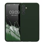 Laptop, Telefoane si Tablete - Telefoane mobile si accesorii - Accesorii Telefoane - Huse telefoane - Husa Kwmobile pentru Samsung Galaxy A34 5G, anti-alunecare, silicon, verde inchis - Infinity.ro