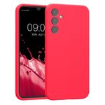 Laptop, Telefoane si Tablete - Telefoane mobile si accesorii - Accesorii Telefoane - Huse telefoane - Husa Kwmobile pentru Samsung Galaxy A34 5G, anti-alunecare, silicon, roz neon - Infinity.ro