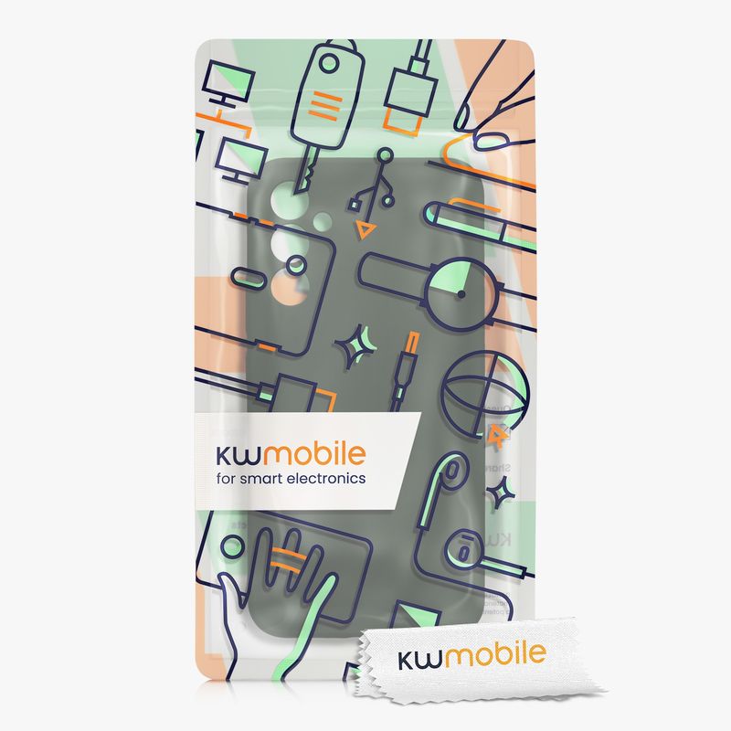 Laptop, Telefoane si Tablete - Telefoane mobile si accesorii - Accesorii Telefoane - Huse telefoane - Husa Kwmobile pentru Samsung Galaxy A34 5G, anti-alunecare, silicon, verde inchis - Infinity.ro