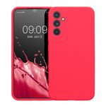 Laptop, Telefoane si Tablete - Telefoane mobile si accesorii - Accesorii Telefoane - Huse telefoane - Husa Kwmobile pentru Samsung Galaxy A34 5G, anti-alunecare, silicon, roz neon - Infinity.ro