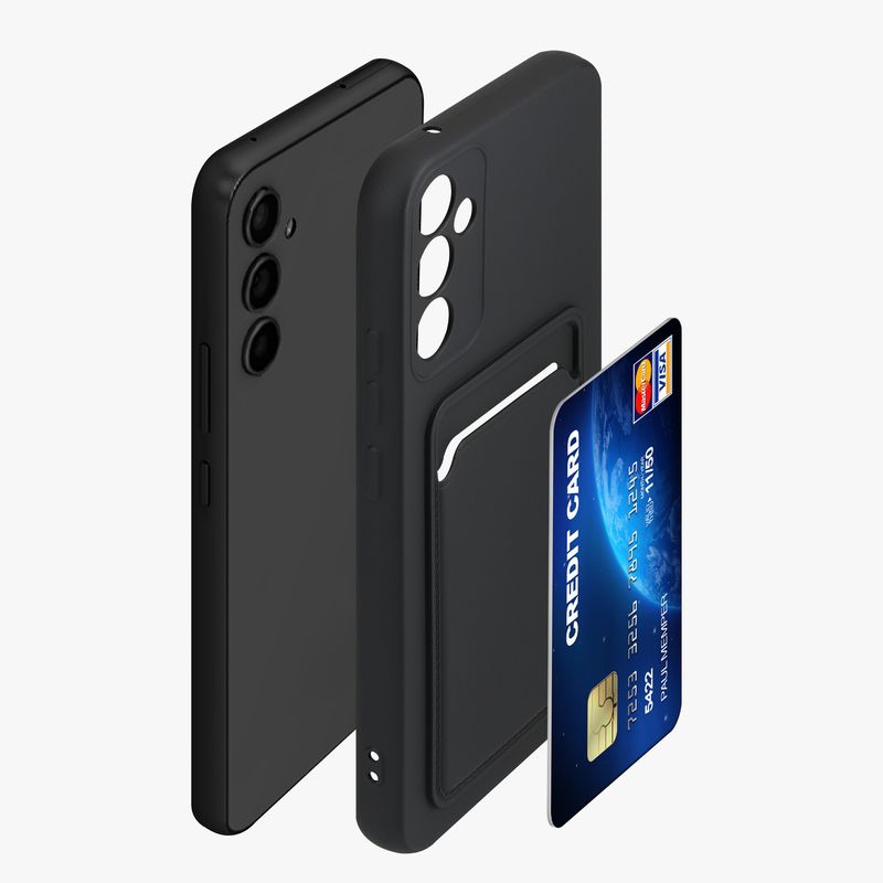 Laptop, Telefoane si Tablete - Telefoane mobile si accesorii - Accesorii Telefoane - Huse telefoane - Husa Kwmobile pentru Samsung Galaxy A34 5G, incarcare wireless, buzunar card, silicon, negru - Infinity.ro
