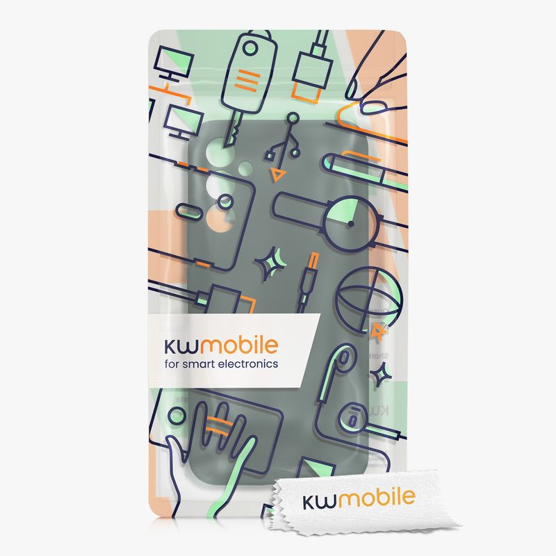 Laptop, Telefoane si Tablete - Telefoane mobile si accesorii - Accesorii Telefoane - Huse telefoane - Husa Kwmobile pentru Samsung Galaxy A34 5G, anti-alunecare, silicon, verde muschi - Infinity.ro