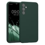 Laptop, Telefoane si Tablete - Telefoane mobile si accesorii - Accesorii Telefoane - Huse telefoane - Husa Kwmobile pentru Samsung Galaxy A34 5G, anti-alunecare, silicon, verde muschi - Infinity.ro