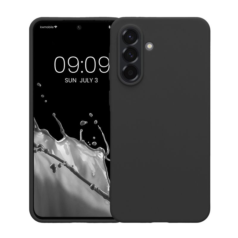 Laptop, Telefoane si Tablete - Telefoane mobile si accesorii - Accesorii Telefoane - Huse telefoane - Husa Kwmobile pentru Samsung Galaxy A36 5G, incarcare wireless, anti-alunecare, TPU, gri - Infinity.ro