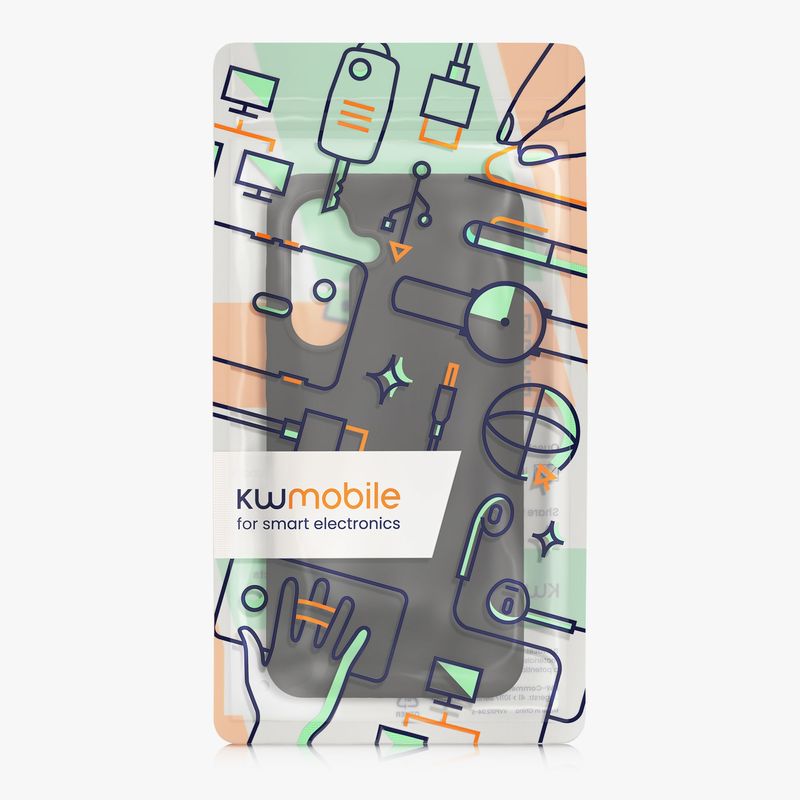 Laptop, Telefoane si Tablete - Telefoane mobile si accesorii - Accesorii Telefoane - Huse telefoane - Husa Kwmobile pentru Samsung Galaxy A36 5G, incarcare wireless, anti-alunecare, silicon, gri - Infinity.ro