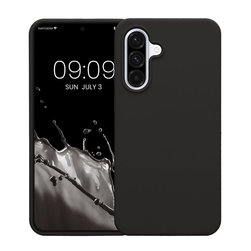 Laptop, Telefoane si Tablete - Telefoane mobile si accesorii - Accesorii Telefoane - Huse telefoane - Husa Kwmobile pentru Samsung Galaxy A36 5G, incarcare wireless, anti-alunecare, silicon, gri - Infinity.ro